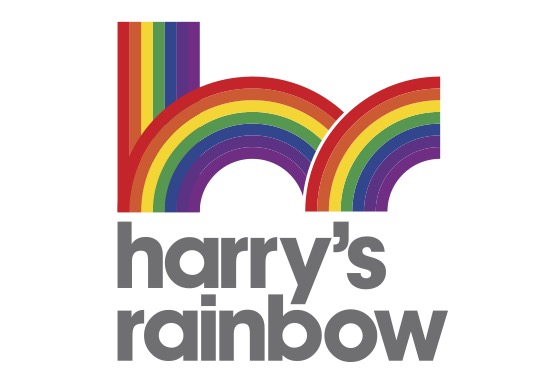harrys rainbow charity logo